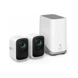 Kit supraveghere video eufyCam 3C S300, 4K Ultra HD, BionicMind™, Nightvision, Homebase 3 + 2 camere video eufyCam 3C