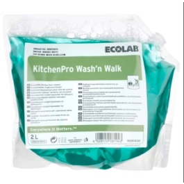 Detergent degresant pentru pardoseli industria alimentara, fara clatire, 2 l, KITCHENPRO WASH'N WALK