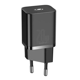 Incarcator rapid Baseus Super Si, 1x USB-C, 20W Negru