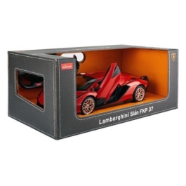 Masina cu telecomanda Lamborghini Sian rosu cu scara 1 la 14, Rastar