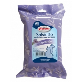 Servetele umede antibacteriene cu Lavanda pentru caini si pisici 40 buc, Record
