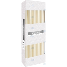 LUMANARI CONICE S30-011 A10 CREM IVORY 10BUC/SET