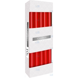 LUMANARI CONICE S30-030 A10 ROSU 10BUC/SET