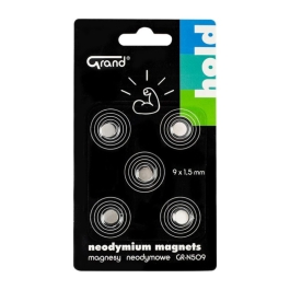 Magneti neodim disc Grand GR-N509, 9x1.5mm, set 5 buc