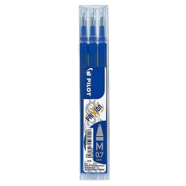 Rezerva roller Pilot Frixion plastic 0. 7mm Fine albastru set 3 buc