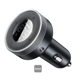 Modulator FM Bluetooth Baseus Enjoy, Mp3 Player, 2x USB, Bluetooth 5.0, Negru