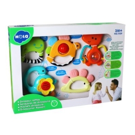 Set 5 zornaitoare dinozauri multicolori, Hola