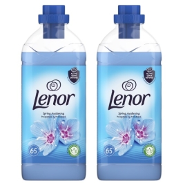 Pachet Lenor Balsam de rufe Spring Awakening, 65 spalari, 1.6L x 2 buc