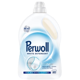 Perwoll Detergent lichid pentru haine/rufe, Renew White, 60 spalari, 3L