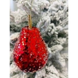 Glob para rosu Xmas 8 cm, Prosper