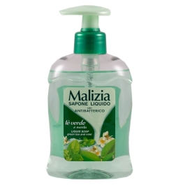 Malizia Sapun lichid antibacterian ceai verde si menta, 300 ml	