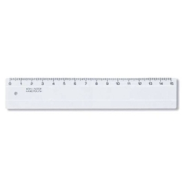 Rigla Koh-i-noor K742-500, 15cm, plastic, transparent, blister