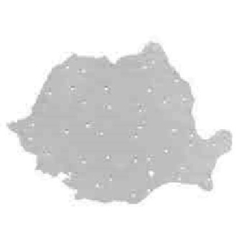 Sablon harta Romaniei Flaro, 185 x 255 mm