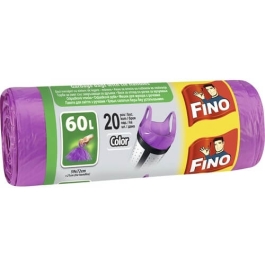 Fino saci menajeri mov 20 bucati, 60 L