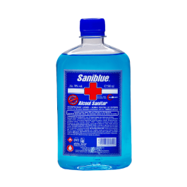 Saniblue Spirt/Alcool sanitar 70% 500 ml, avizat Ministerul Sanatatii