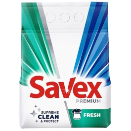 Detergent pudra pentru haine/rufe Supreme Clean, Fresh, 40 spalari, 4kg Savex Premium