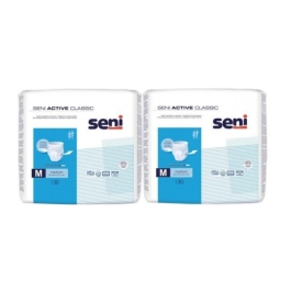 Pachet Seni Scutece Adulti Active Classic Medium, 2x 30 buc