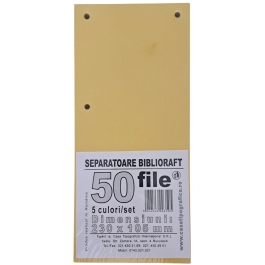 Separatoare biblioraft 50 file Casa Tipografica
