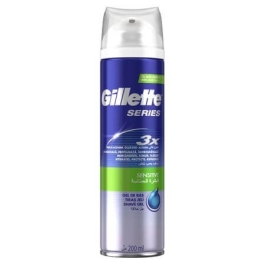 Gillette gel de ras Series Sensitive, 200 ml