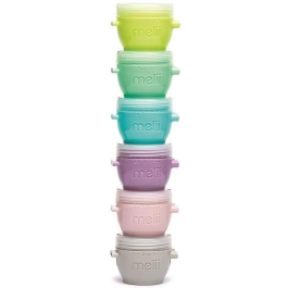 Set 6 recipiente silicon Snap&Go 59 ml Melii