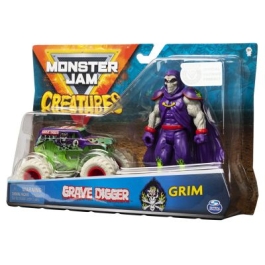 Set Monster Jam. Groparul si Grim, Spin Master