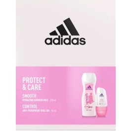 Set cadou Deodorant roll-on 50 ml + Gel de dus Smooth 250 ml, Adidas Control