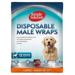 Scutece caini masculi talie mare, 12 buc., Simple Solution