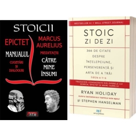 Pachet Stoicii si Stoic zi de zi - Cugetari, dialoguri si citate
