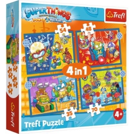 Puzzle 4in1 Super Things - super actiunea