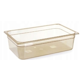 Tava gastronorm GN 1/1 din policarbonat, Hendi, 9 litri, 530x325x65(h)mm, BPA free, rezistenta la temperaturi -40 pana la 150 C, rezistenta mare la impact