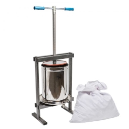 Teasc/Presa struguri Vilen Inox 20 L, cuva dubla, Ucraina Traditional