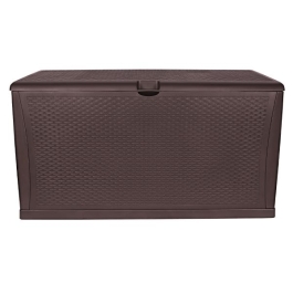 Lada depozitare gradina Tough Master 460L, model TM-SBR46, 120x61x63 cm, Culoare brun cafea