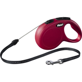 Trixie Lesa Flexi Snur Classic Long S 8 m/12 kg Rosu