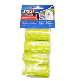 Trixie Pungi Igienice pentru Caini, cu Aroma de Lamaie 4 role x 20 buc