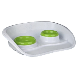 Trixie Set 2 buc Castron Plastic In Suport 46x11x30 cm 0.25 l