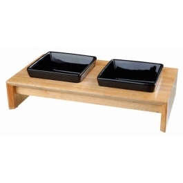 Trixie Set 2 buc Castron Ceramic In Suport 0.40 l 