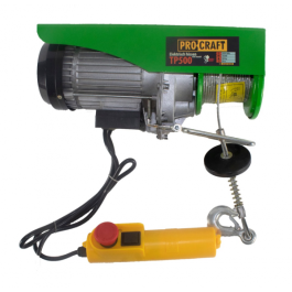 Troliu electric palan Procraft TP500, 1020W, cu kit montare Greutate 500kg
