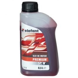 Ulei Premium, amestec, 2T, rosu, 0.5 l, Elefant