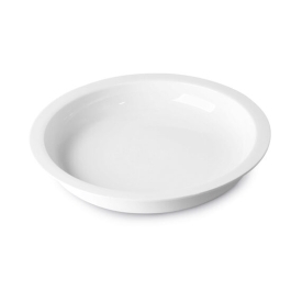 Vas rotund din portelan diam. 390/345X(H)60 mm, 5,6 lt., pentru chafing dish Hendi cod 470312