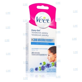 VEET BENZI DEPILATOARE CEARA RECE FATA ALBASTRELE 20BENZI