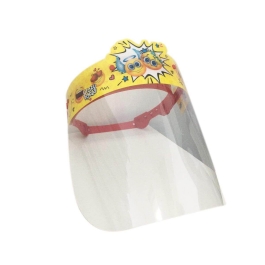 Hygienium Viziera protectie reglabila pentru copii rosie