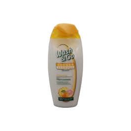 WASH&GO SAMPON&GEL DE DUS ENERGIZING WITH FRUIT VITAMINS 250ML