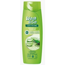 Wash&Go Sampon pentru par uscat cu extract de aloe vera, 180 ml