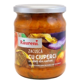 Zacusca cu ciuperci 500 g, Raureni