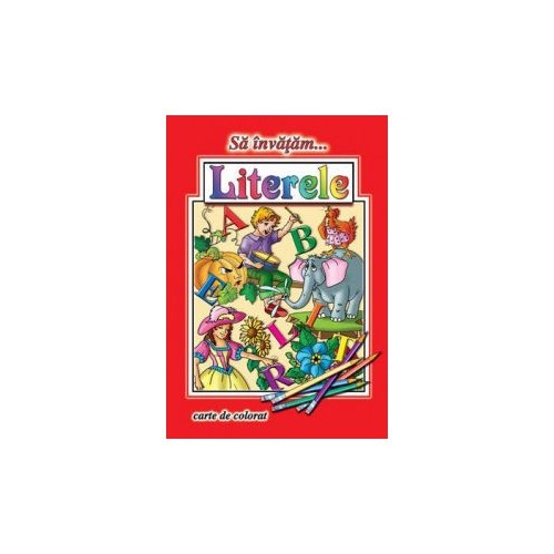 Sa invatam... Literele. Carte de colorat, format A4