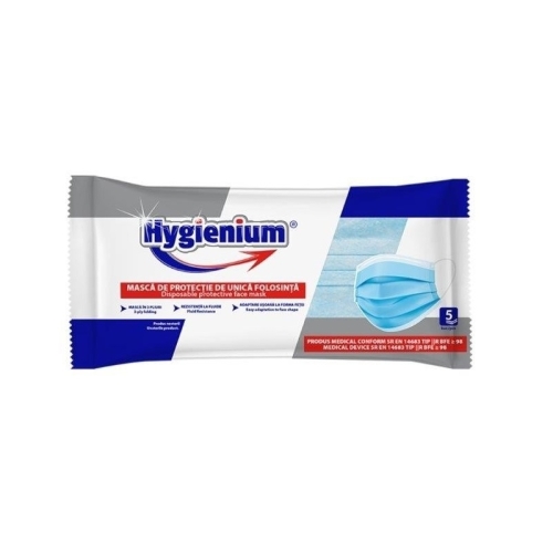 Masti de unica folosinta tip 2R, 5 buc albastre Hygienium