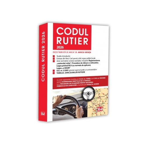 Codul rutier 2026. Editie tiparita pe hartie alba - Mircea Ursuta