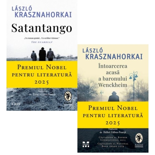 Pachet 2 carti Intoarcerea acasa a baronului Wenckheim si Satantango - Laszlo Krasznahorkai