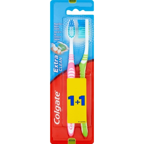 Colgate Periuta de dinti Extra Clean 1 + 1 Gratis. Produs pentru igiena dentara