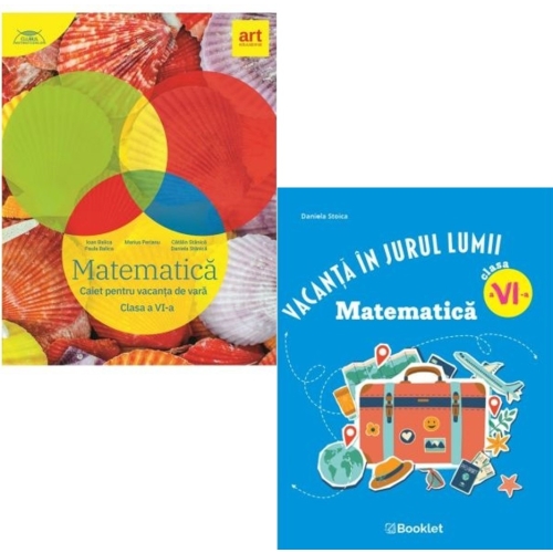 Pachet 2 caiete pentru vacanta de vara clasa a 6-a Matematica - Marius Perianu Daniela Stoica